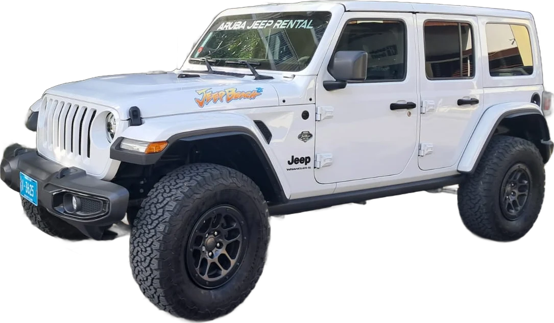New Jeep Wrangler Hard Top rental in Aruba